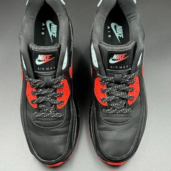 Nike Air Max 90 Leather 'Black Crimson Glacier Ice' - Picture 4 of 10